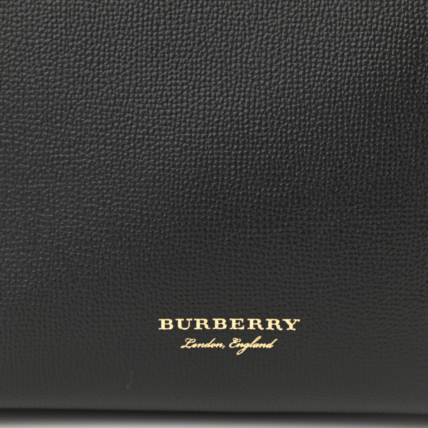 Burberry Derby Calfskin House Check Small Banner Tote Black 7 of 9