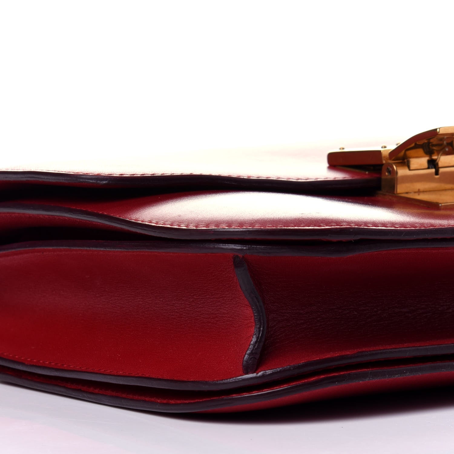Celine Box Calfskin Medium Classic Box Flap Bag Red 7 of 11
