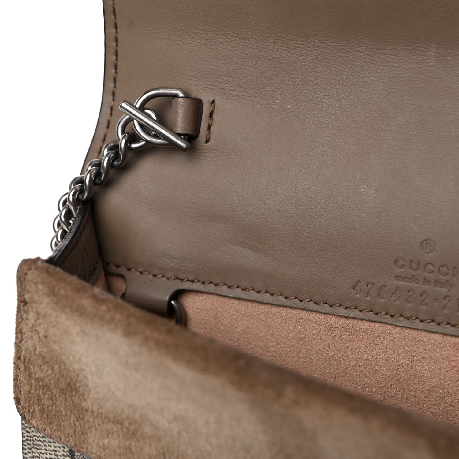 Gucci GG Supreme Monogram Super Mini Dionysus Shoulder Bag Taupe 11 of 12
