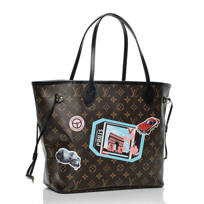 Louis Vuitton Monogram World Tour Neverfull MM 3 of 8