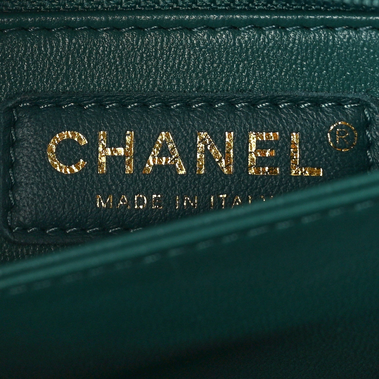 Chanel Caviar Quilted Mini Coco Handle Flap Green 6 of 9