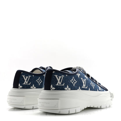 Louis Vuitton Denim Monogram Squad Sneakers 40 Marine 10 of 19