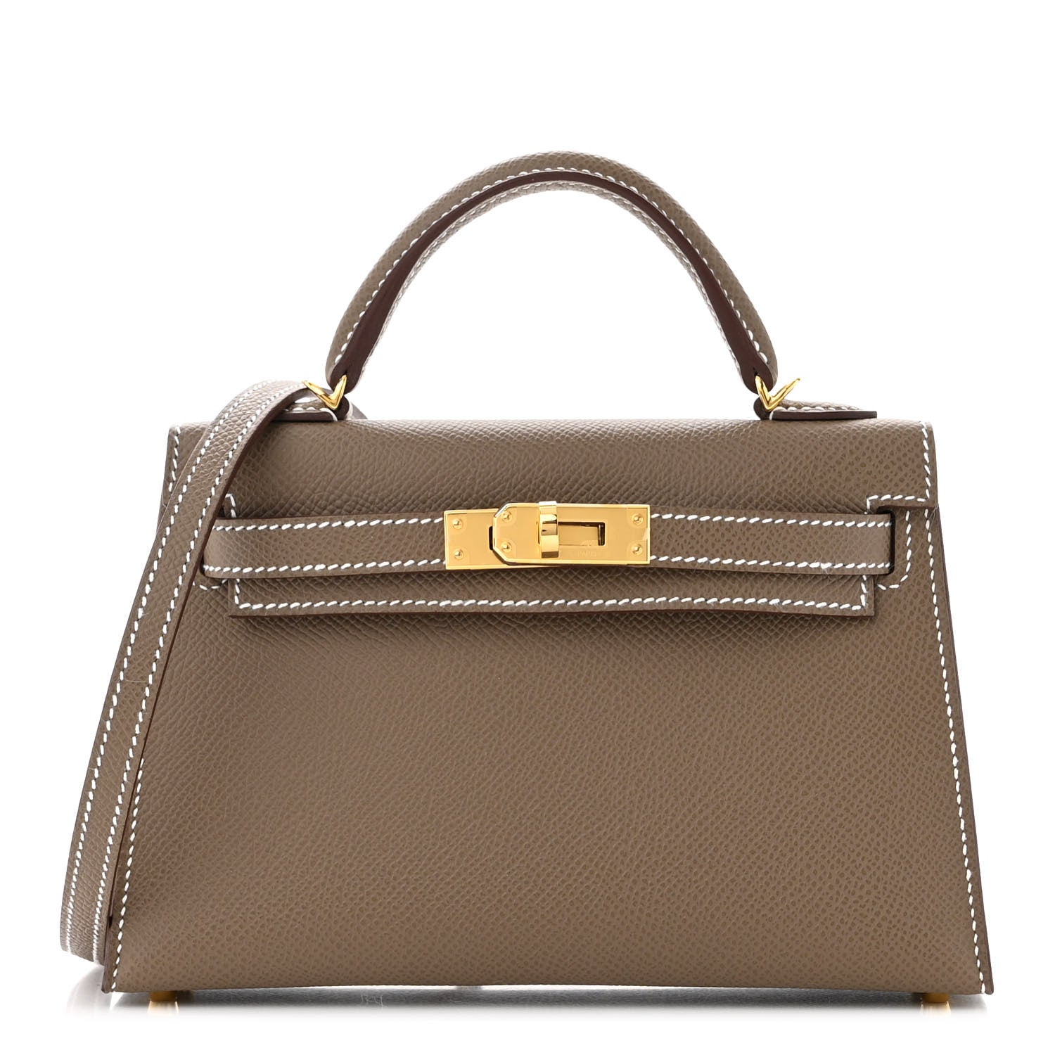 Hermes Epsom Mini Kelly Sellier 20 Etoupe 1 of 11
