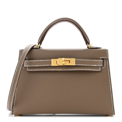 Hermes Epsom Mini Kelly Sellier 20 Etoupe 1 of 11