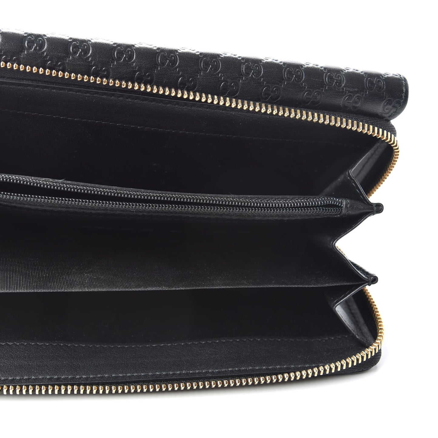 Soft Microguccissima Continental Zip Wallet Black