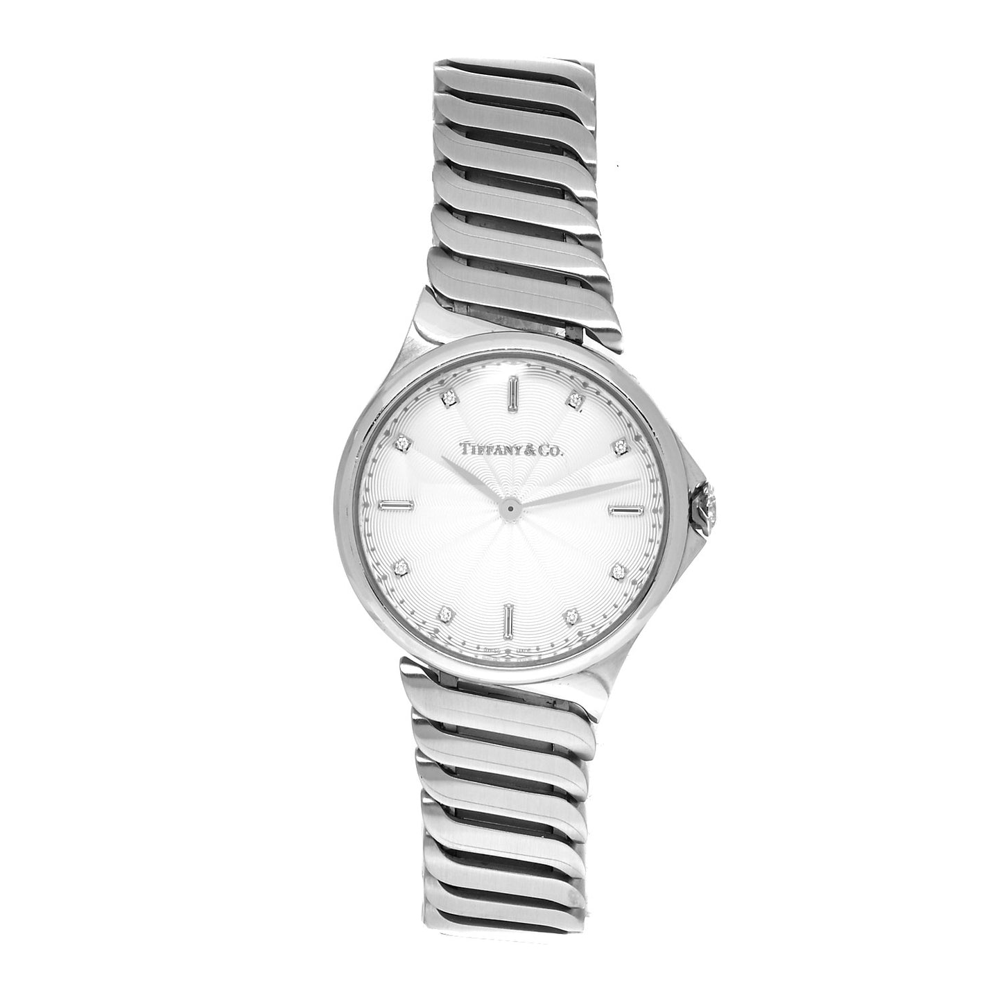 Stainless Steel Diamond 28mm Metro 2-Hand Quartz Watch