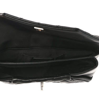 Chanel Lambskin Quilted Fold Up Again Clutch Black 7 of 10