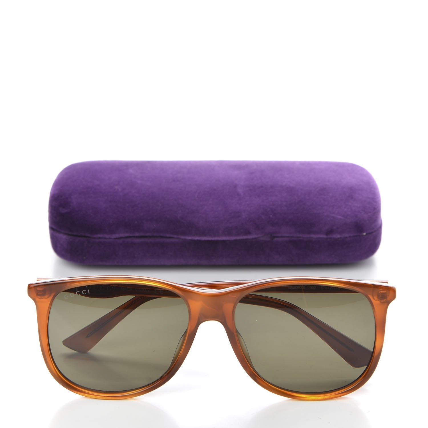 Gucci Acetate Frame Sunglasses GG0263S Havana 7 of 7