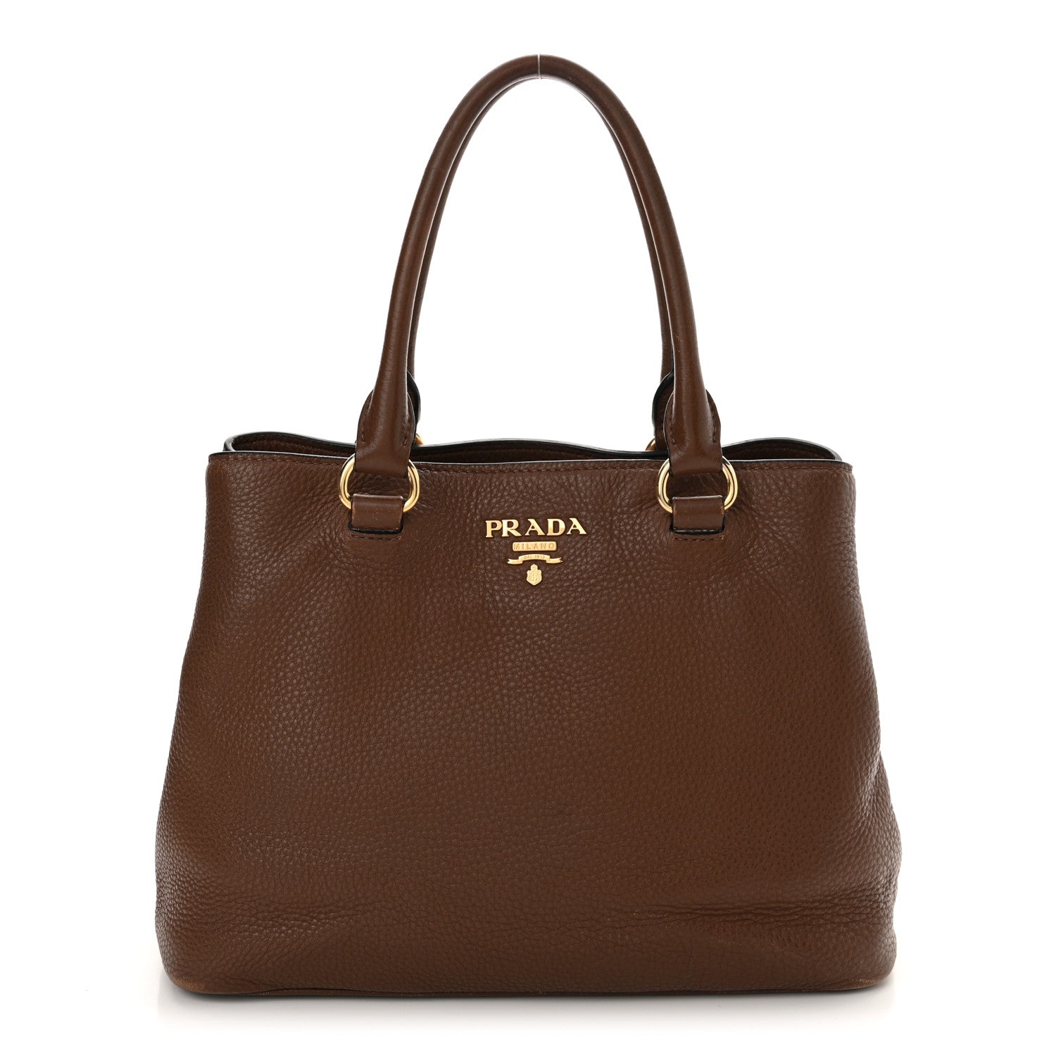 Prada Vitello Daino Shoulder Bag Bruciato 1 of 18
