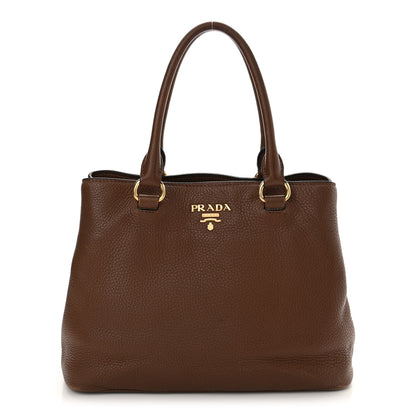 Prada Vitello Daino Shoulder Bag Bruciato 1 of 18