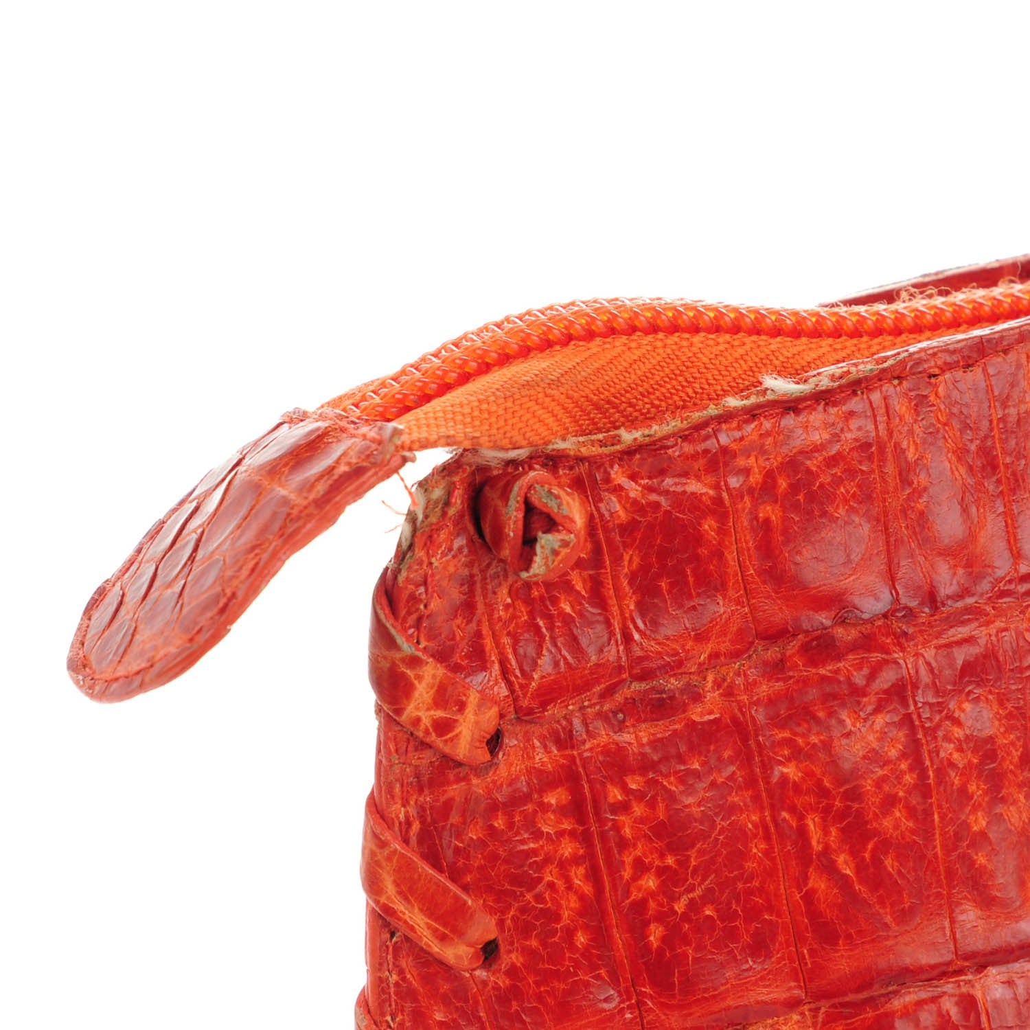 Nancy Gonzalez Crocodile Tote Orange 11 of 12