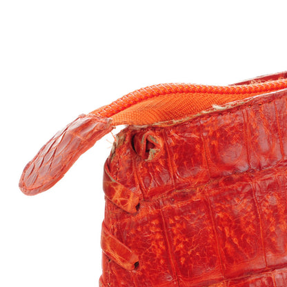 Nancy Gonzalez Crocodile Tote Orange 11 of 12