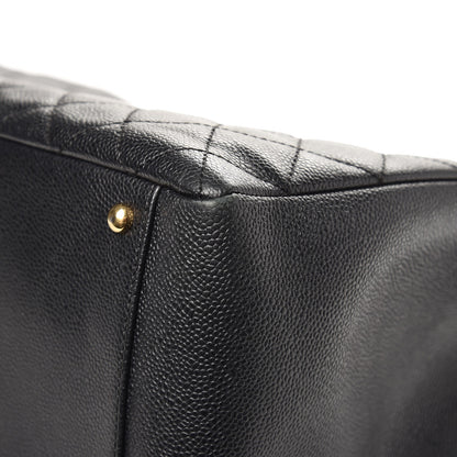 Chanel Caviar Quilted XL Grand Shopping Tote GST Black 9 of 11