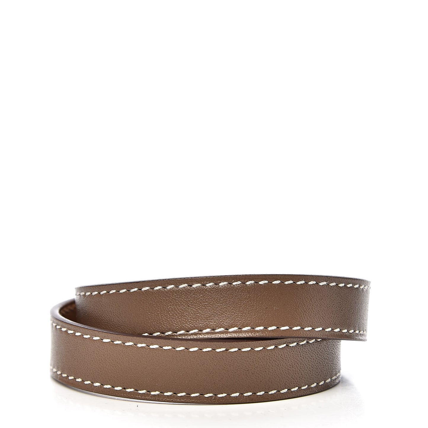 Tadelakt Kelly Double Tour Bracelet S Etoupe