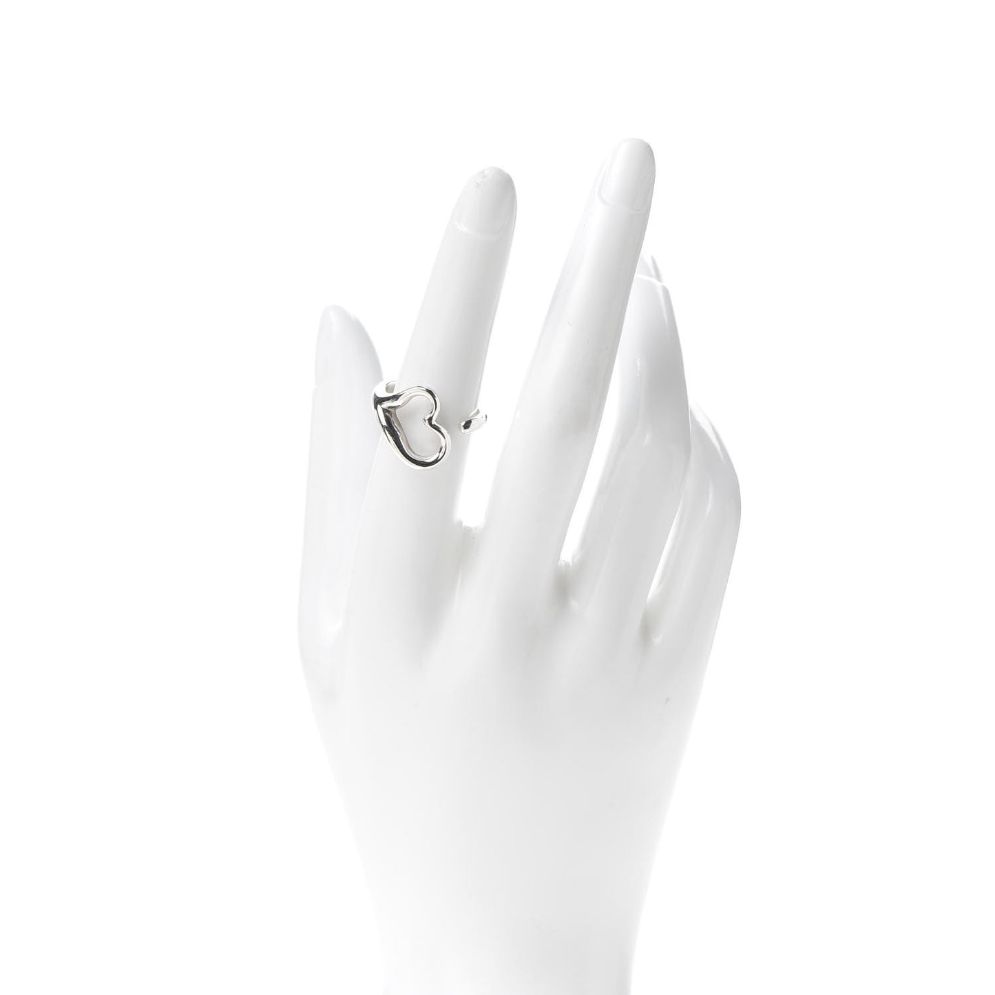 Sterling Silver Elsa Peretti Open Heart Ring 53 6.5