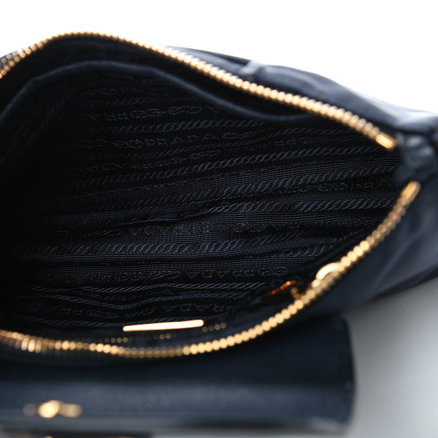 Tessuto Nylon Saffiano Crossbody Bag Bleu