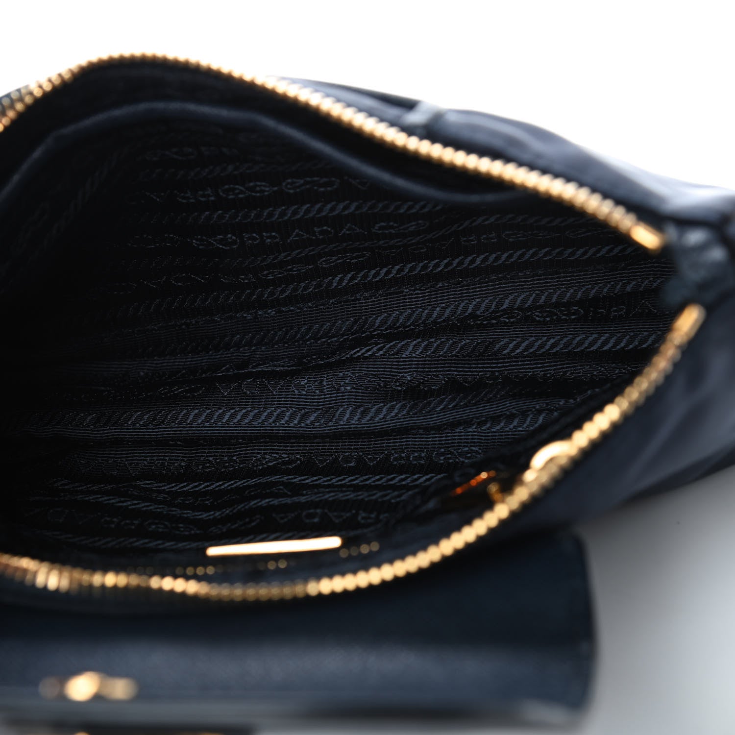 Prada Tessuto Nylon Saffiano Crossbody Bag Bleu 4 of 5