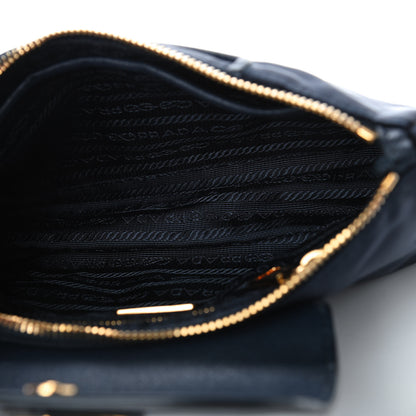 Prada Tessuto Nylon Saffiano Crossbody Bag Bleu 4 of 5