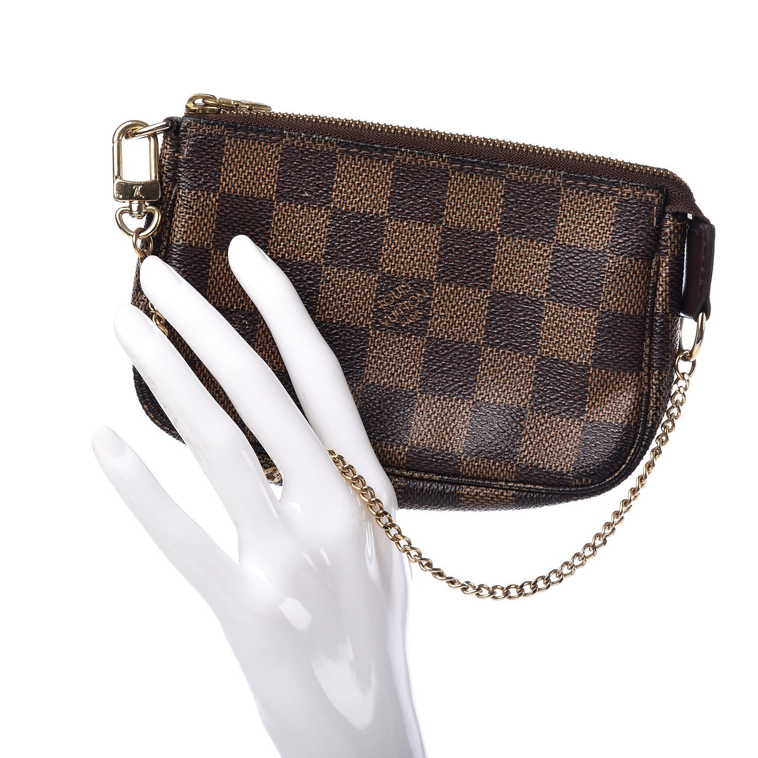 Louis Vuitton Damier Ebene Mini Pochette Accessories 2 of 12