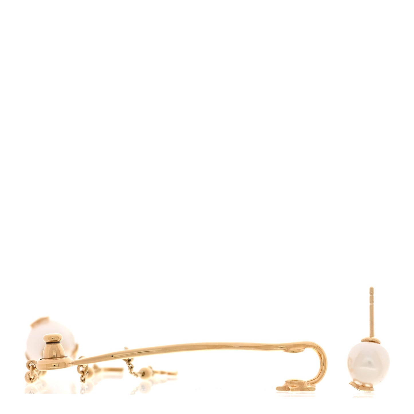 Pearl Perles De Desir Ear Cuff Gold White