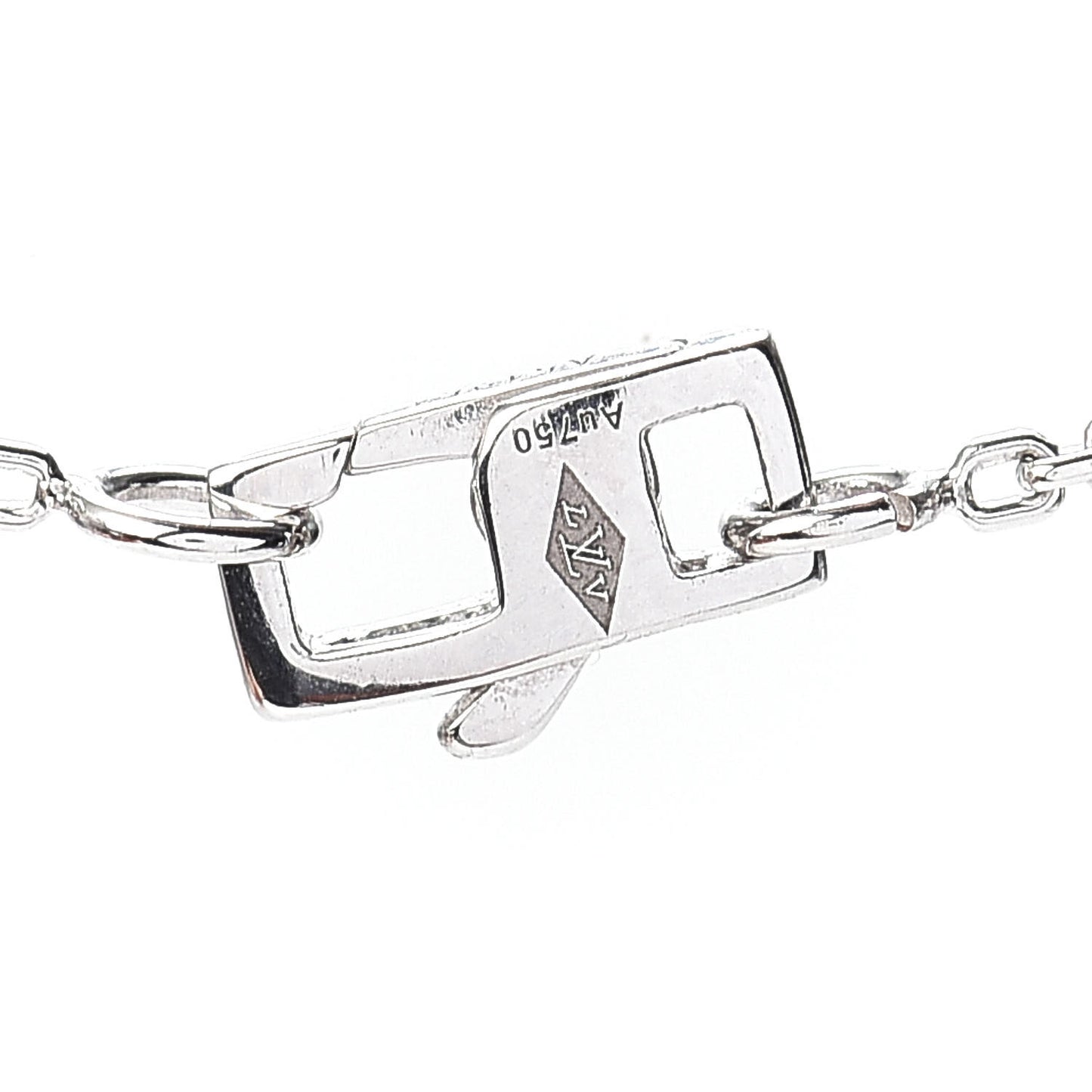 18K White Gold Diamond Idylle Blossom LV Pendant Necklace