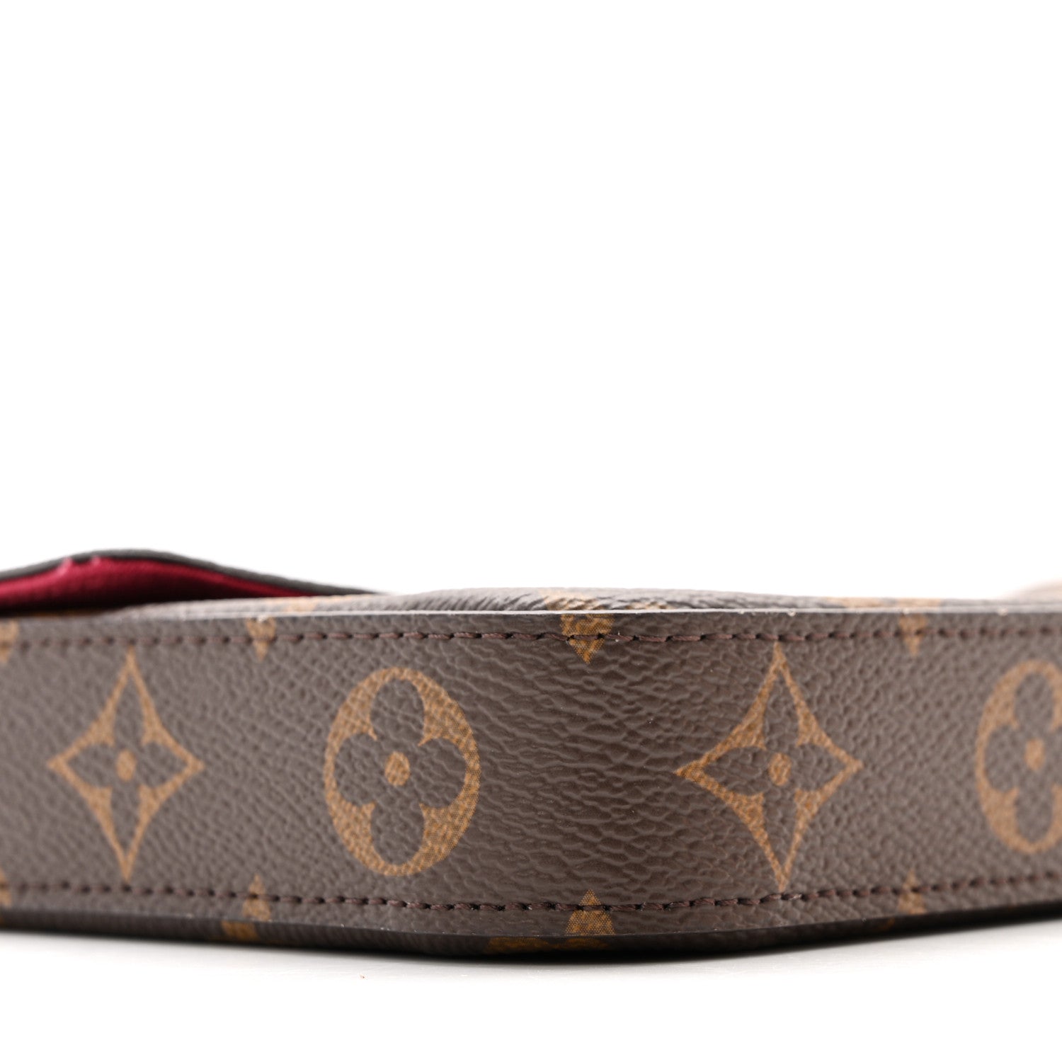 Louis Vuitton Monogram Pochette Felicie Chain Wallet Fuchsia 8 of 12