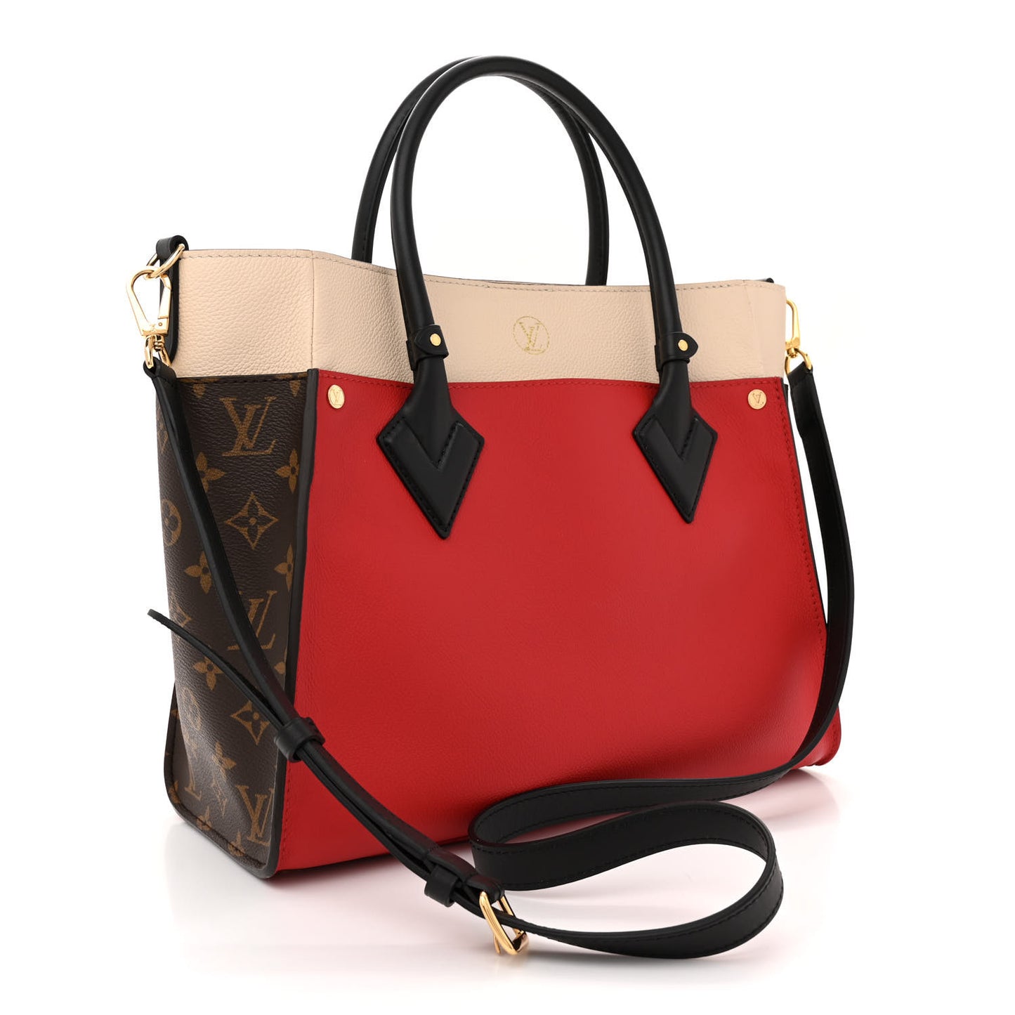 Calfskin Monogram On My Side Pirate Red