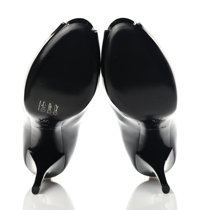 Louis Vuitton Patent Oh Really Peep Toe Pumps 40 Black 5 of 12