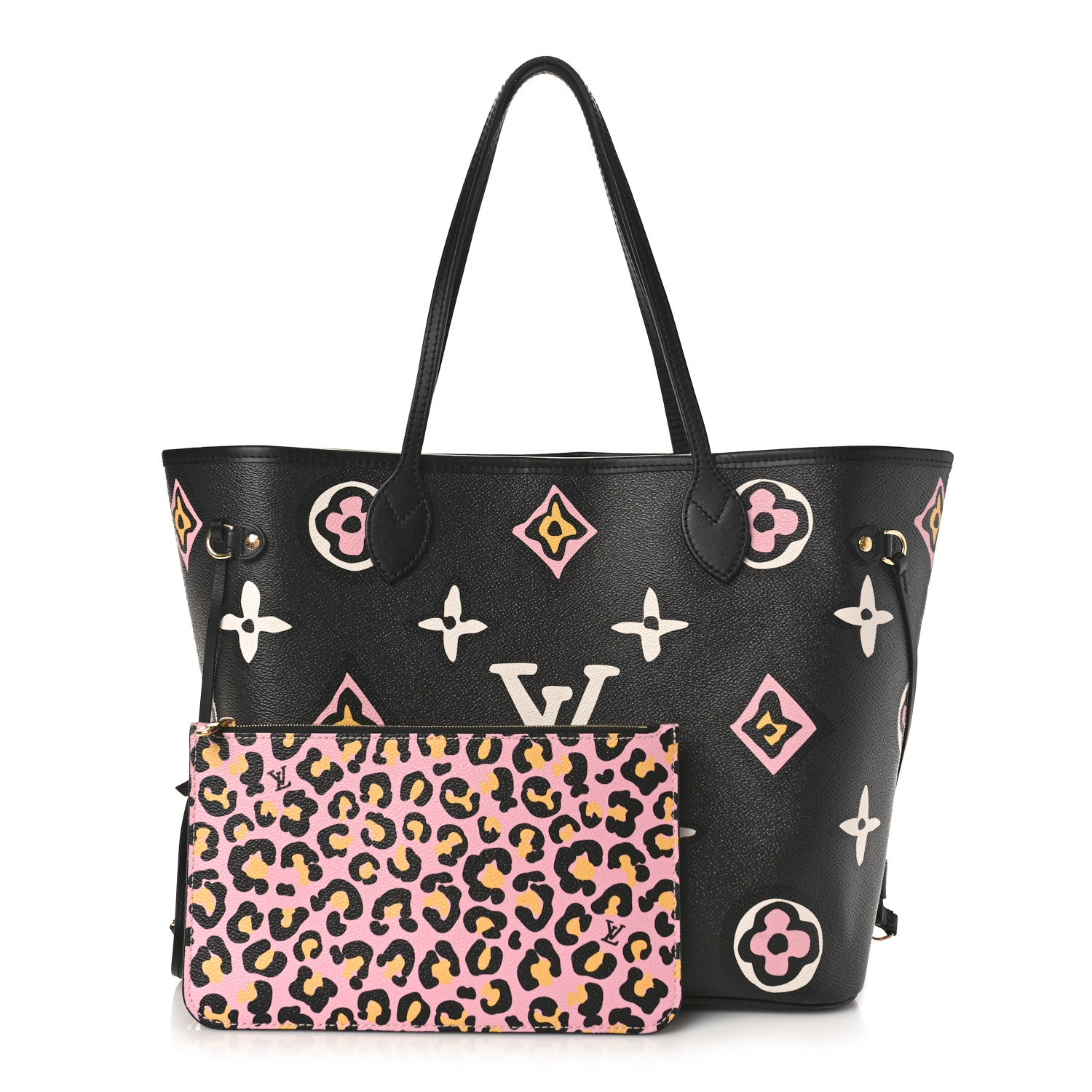 Louis Vuitton Monogram Giant Wild At Heart Neverfull MM Black 1 of 10