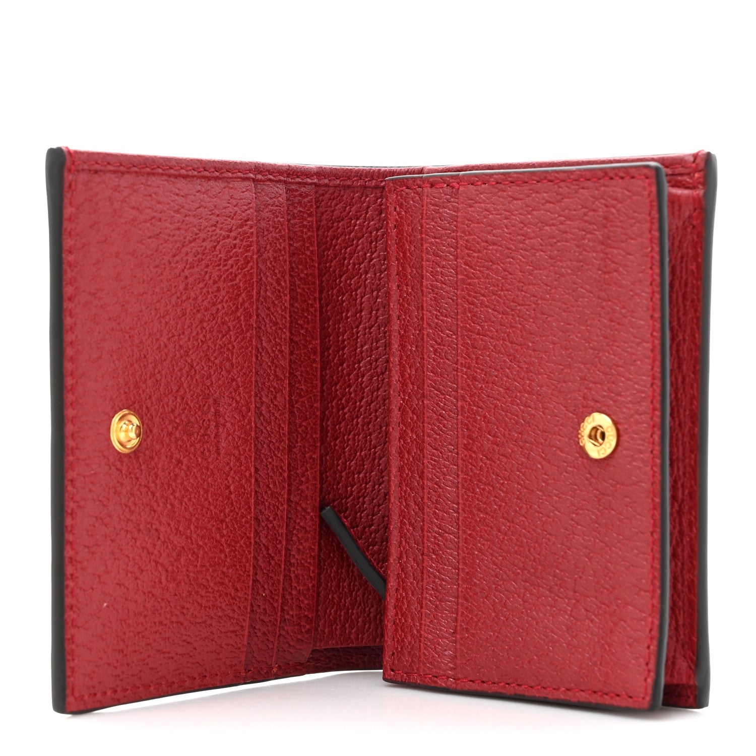 Gucci GG Supreme Monogram Flora Web Ophidia Card Case Red 5 of 11
