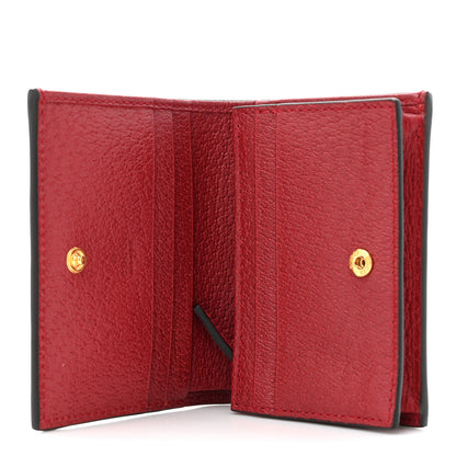Gucci GG Supreme Monogram Flora Web Ophidia Card Case Red 5 of 11