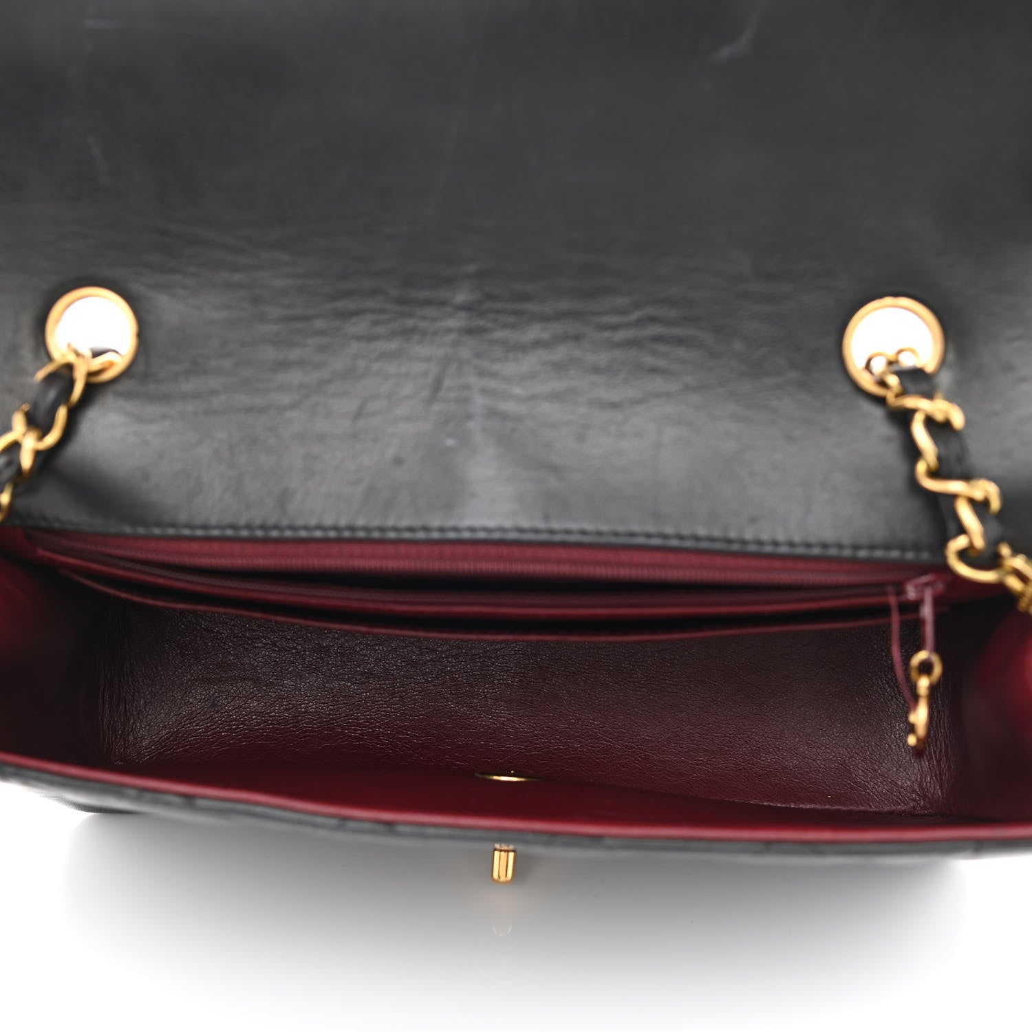 Chanel Lambskin Quilted Medium Single Flap Black 5 of 16
