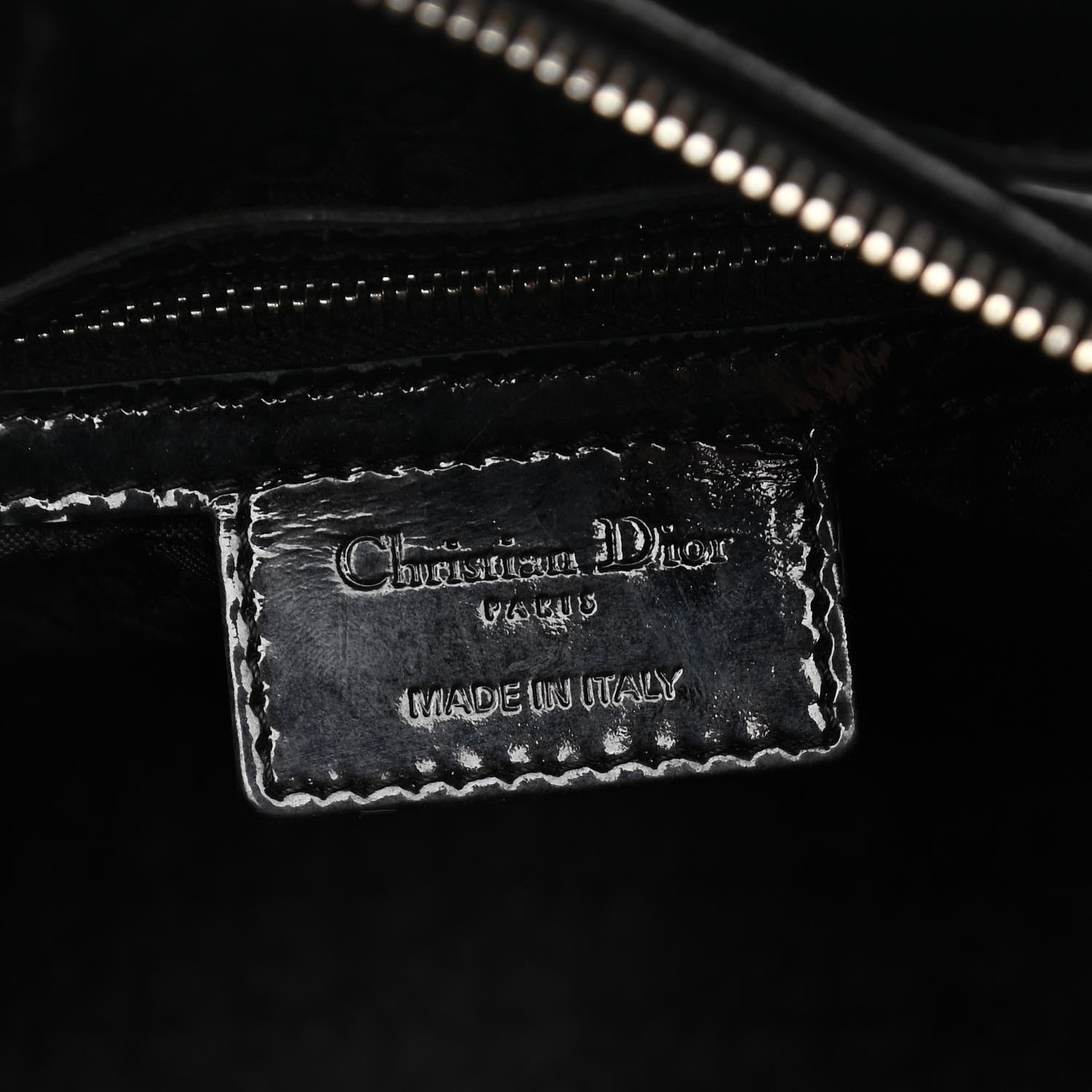 Christian Dior Patent Cannage Large Lady Dior Black 6 of 14
