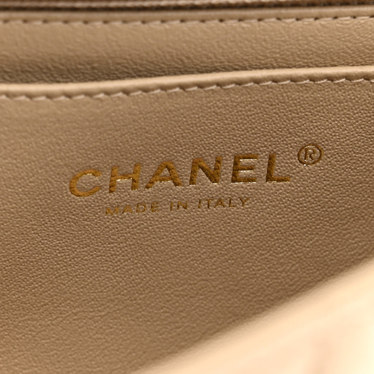 Chanel Lambskin Quilted Mini Rectangular Flap Beige 6 of 10
