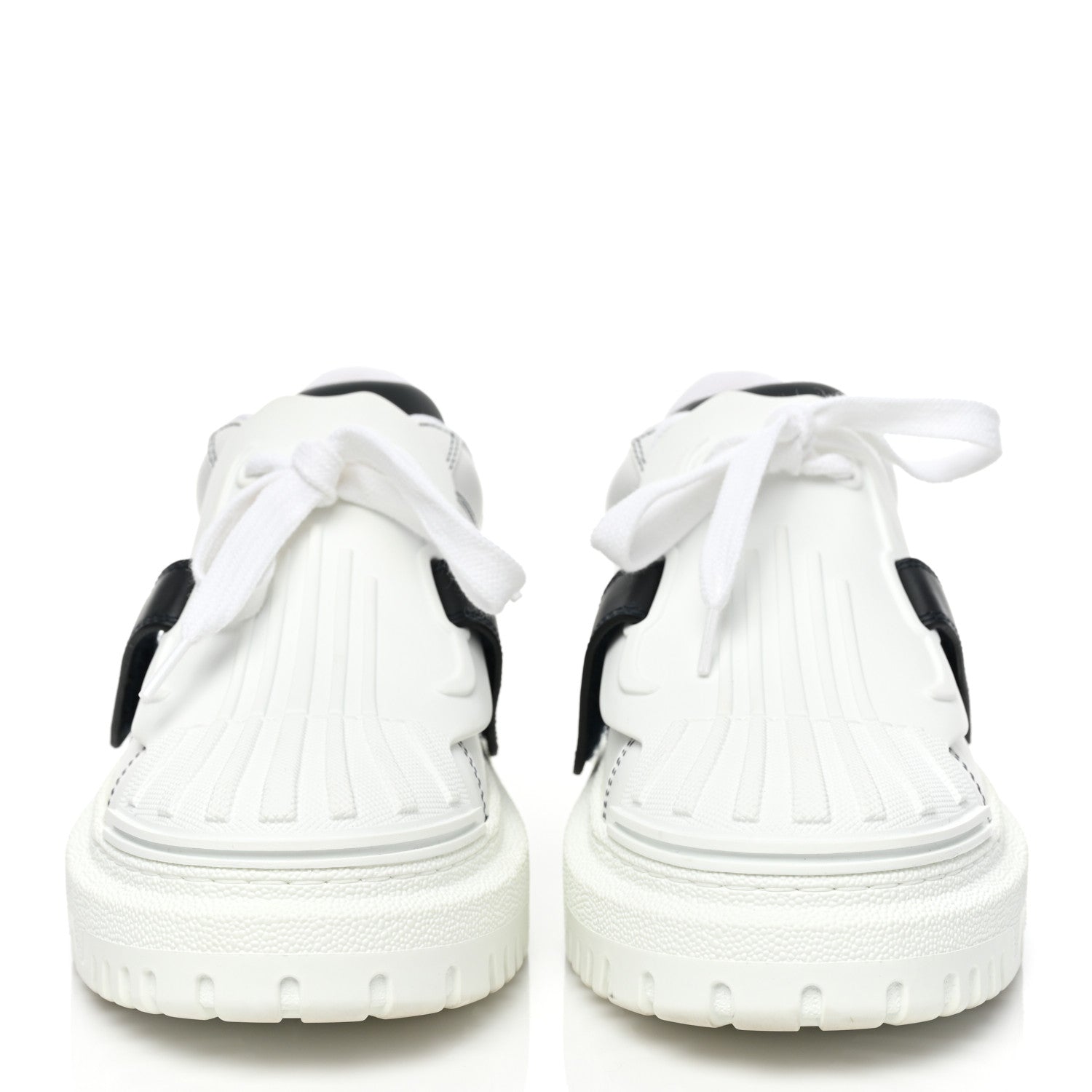 Christian Dior Calfskin Bi-Color Dior-ID Platform Sneakers 37 White Deep Blue 2 of 10