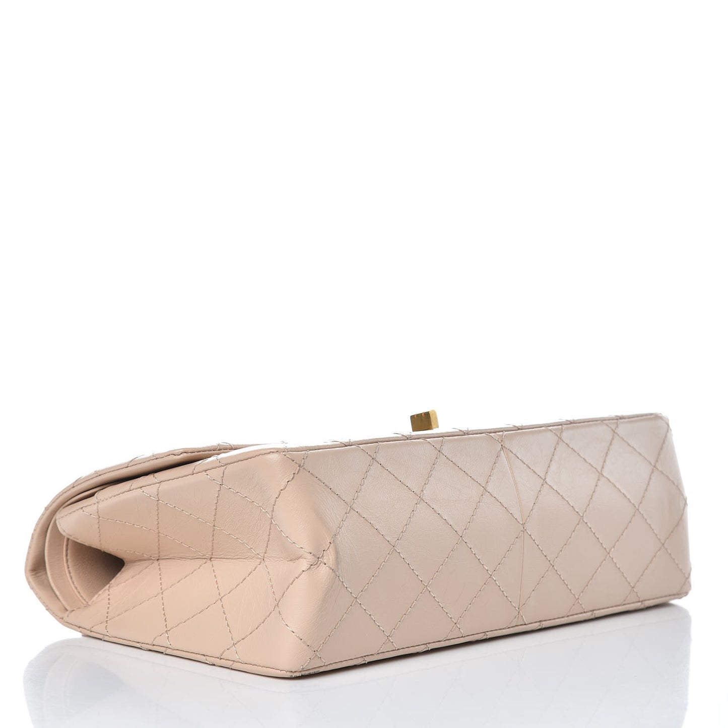 Aged Calfskin Quilted 2.55 Reissue 226 Flap Light Beige