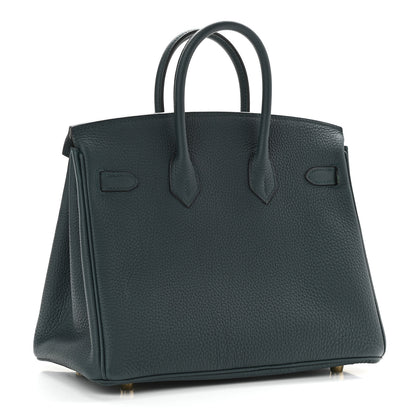 Hermes Togo Birkin 25 Vert Cypress 2 of 11
