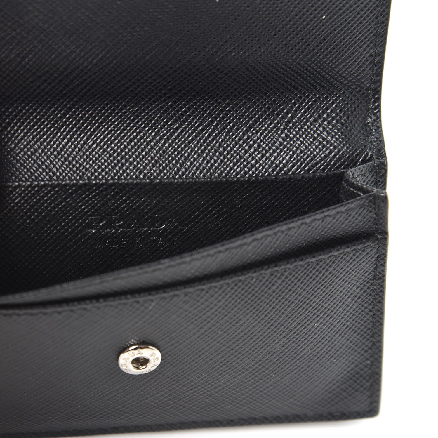 Prada Saffiano Card Holder Black 7 of 8