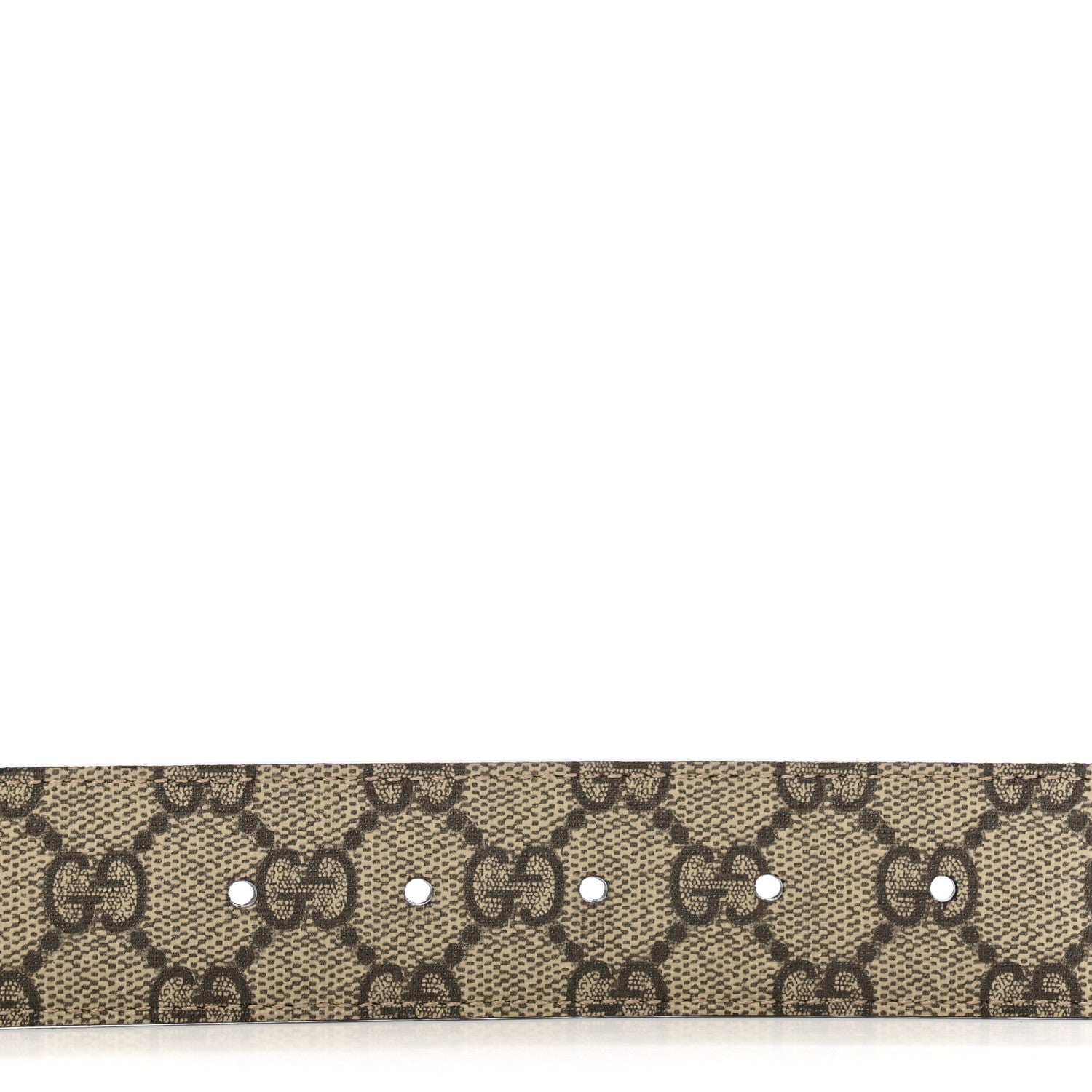 Gucci GG Supreme Monogram Interlocking G 37mm Belt 95 38 Beige Ebony Cocoa 3 of 6
