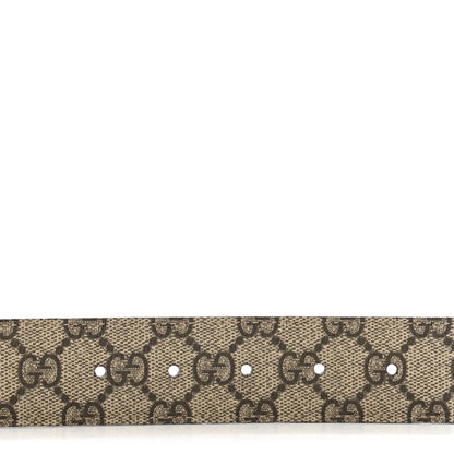 Gucci GG Supreme Monogram Interlocking G 37mm Belt 95 38 Beige Ebony Cocoa 3 of 6