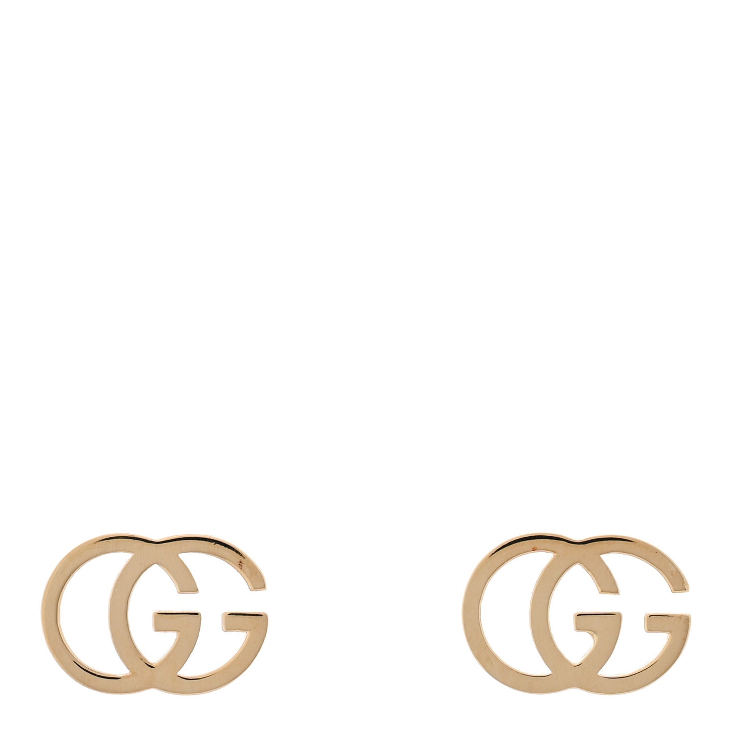 18K Yellow Gold Running G Stud Earrings