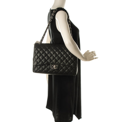 Chanel Caviar Quilted Maxi Double Flap Black 2 of 7