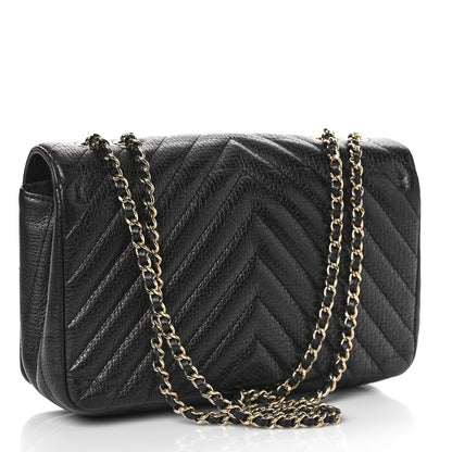 Chanel Chevron Quilted Medium Statement Flap Black 3 of 9