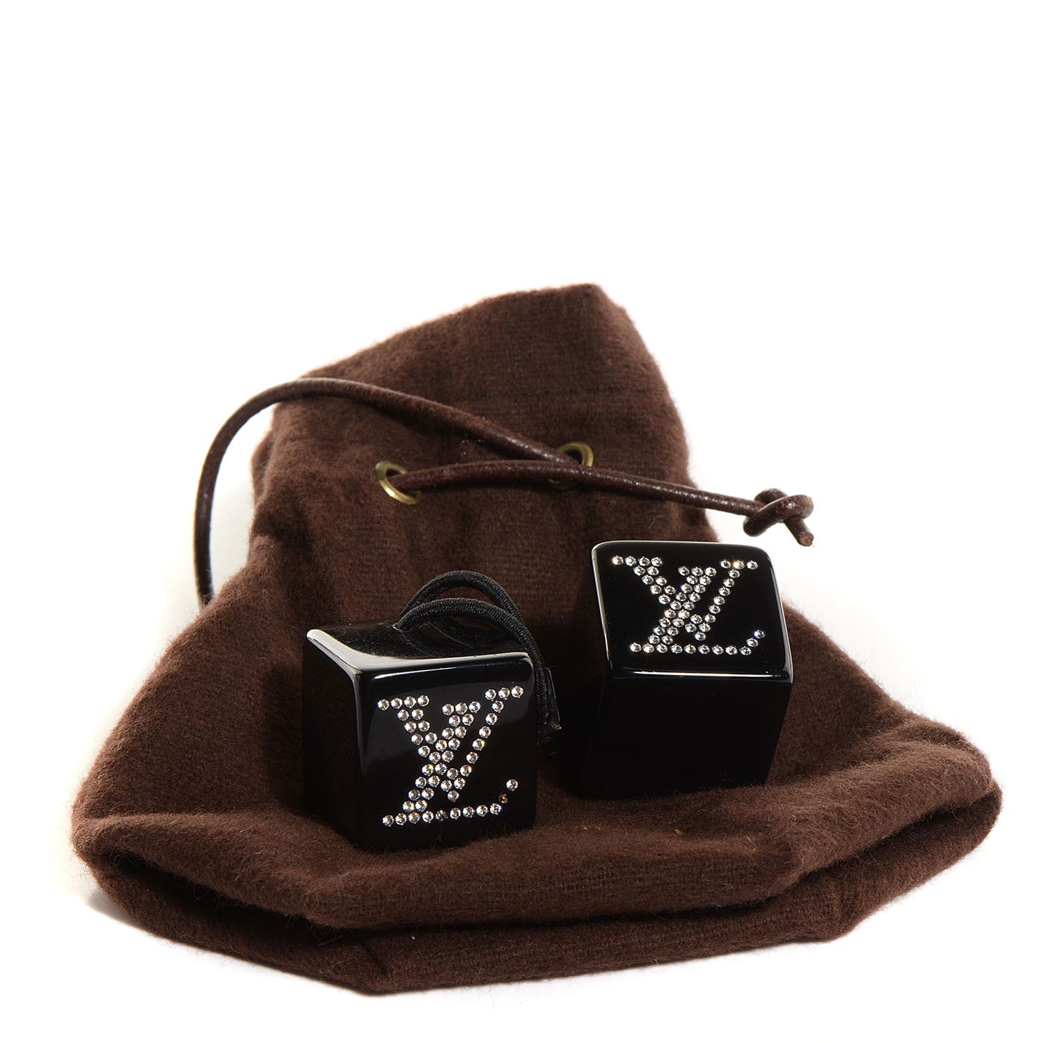 Louis Vuitton Crystal Hair Cube Black 3 of 4