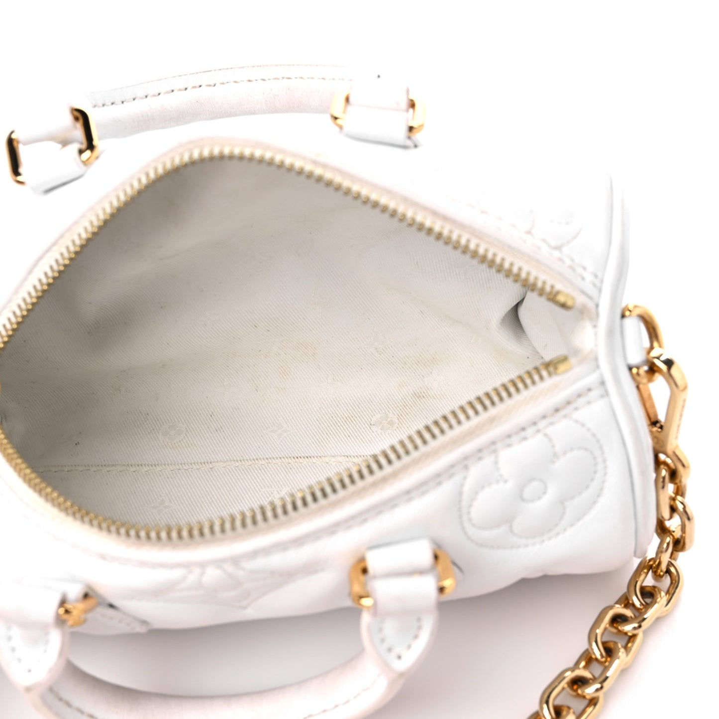 Calfskin Bubblegram Papillon BB Snow White