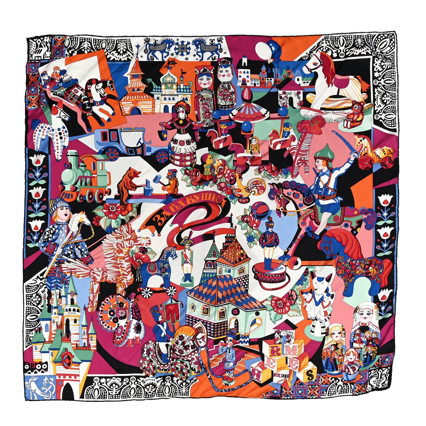 Silk Zabavushka Scarf 90