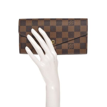 Louis Vuitton Damier Ebene Sarah Wallet NM 2 of 8