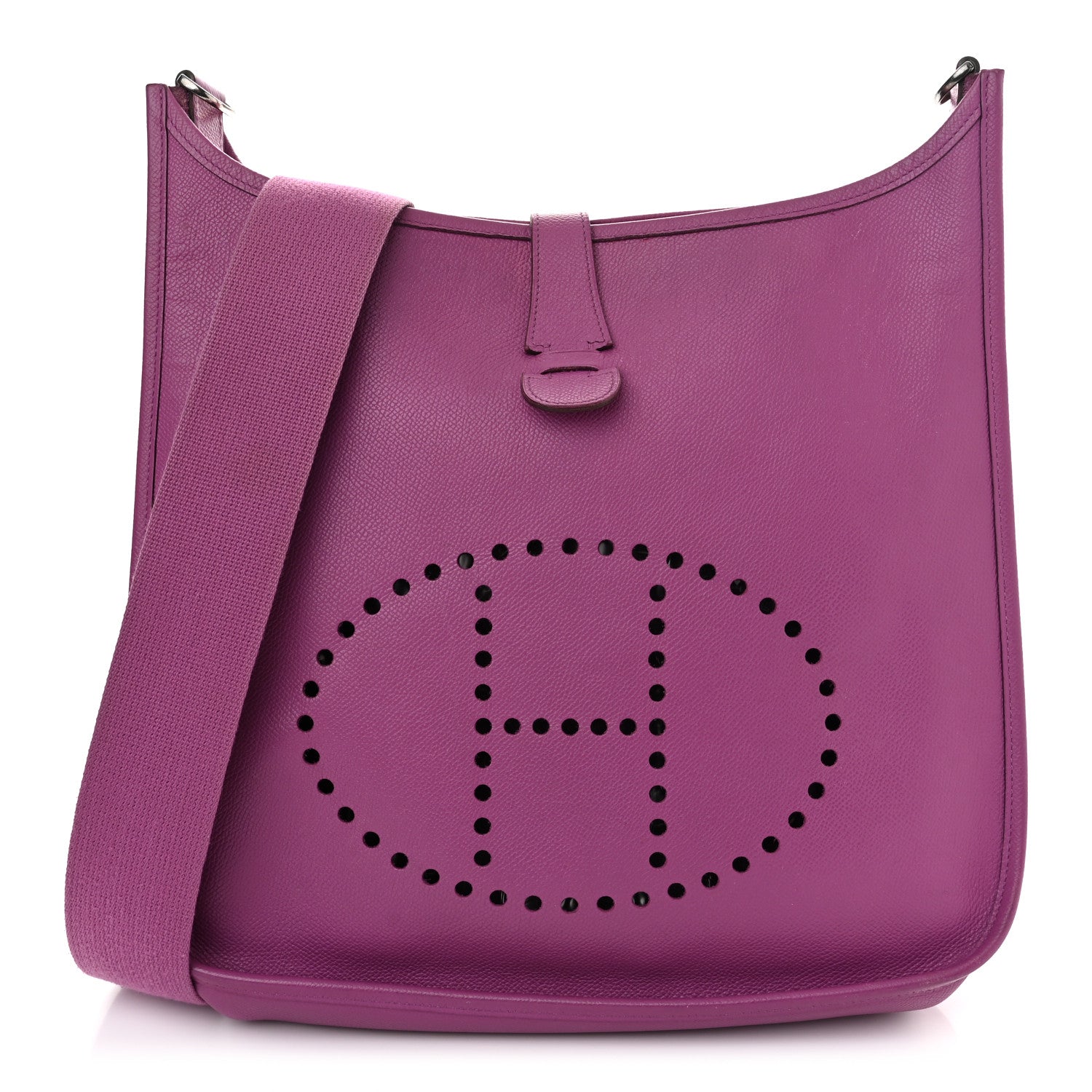 Hermes Epsom Evelyne II GM Cyclamen 1 of 14