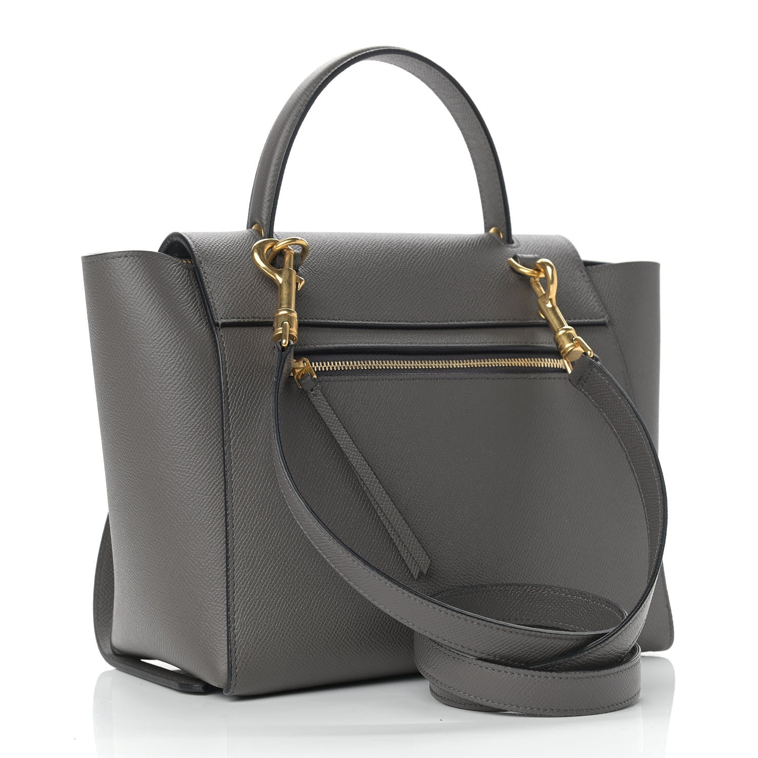 Celine Grained Calfskin Micro Belt Bag Grey 3 of 10