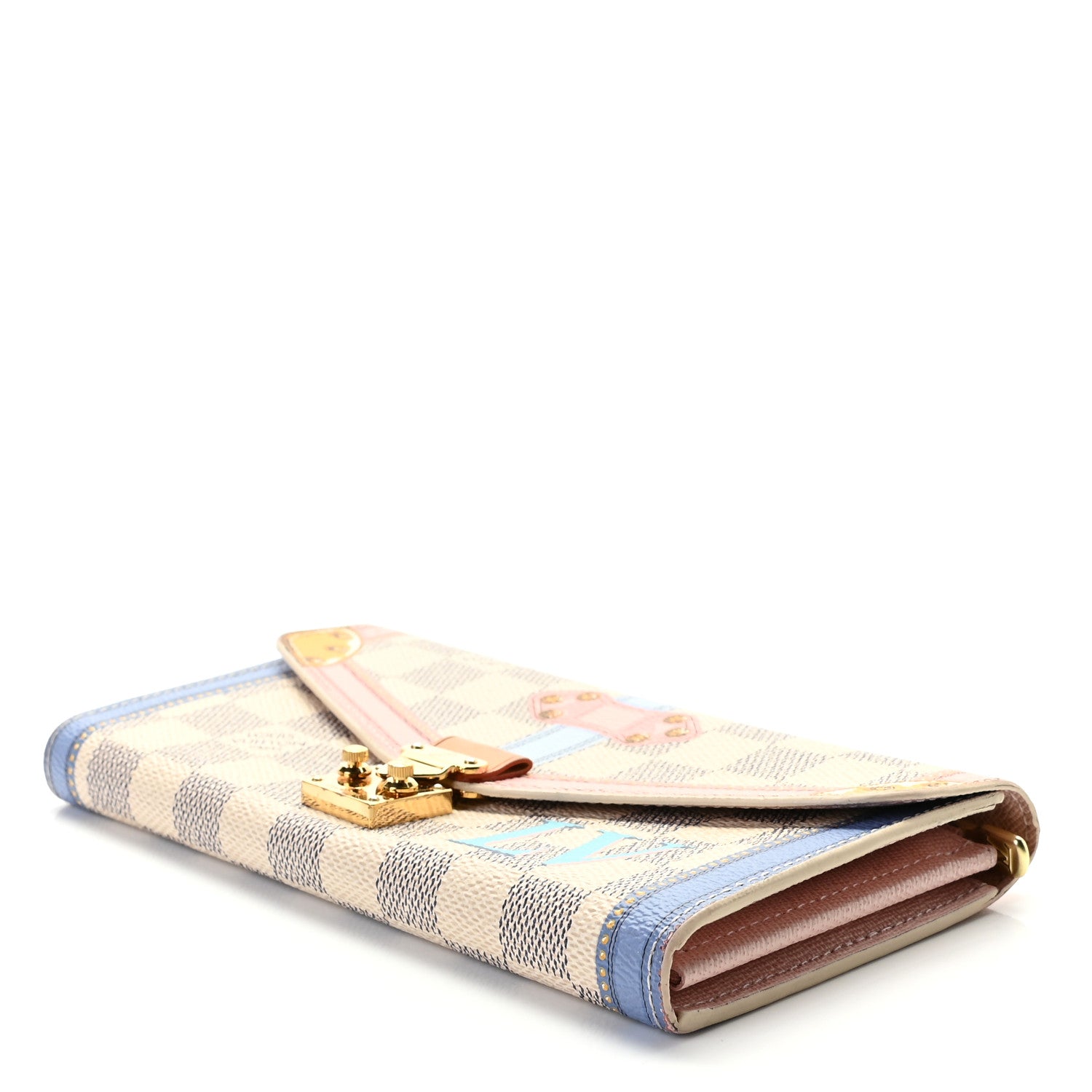 Louis Vuitton Damier Azur Summer Trunks Sarah Wallet NM 8 of 8